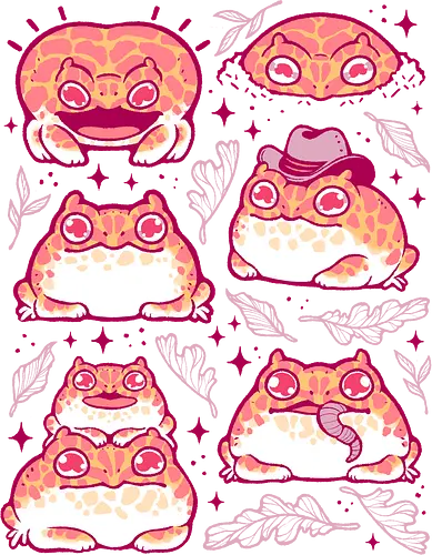 Cute Retrogaming Frog - pacman frog, ceratophrys cranwelli, cute, kawaii, love, pink, seamless, pattern, xmorfina, frogs, toad, funny, apricot, strawberry, albino - Standard T-Shirt