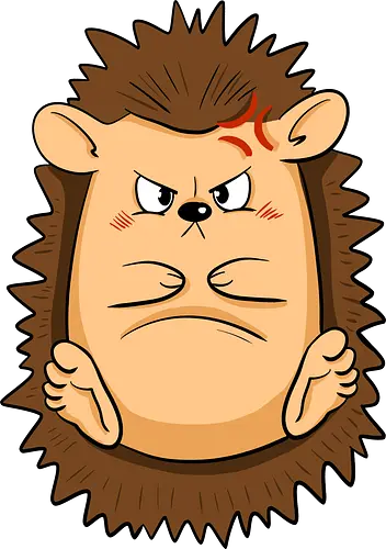 Grumpy Igel - Grumpy, Igel, Comic, Hedgehog - Standard T-Shirt