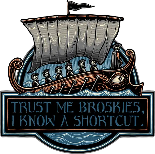 Shortcut took 10 years - Movie, film, myth, adventure, poem, action, fantasy, mythic, funny, humor - Standard T-Shirt