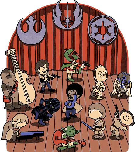 Star Movie Dance - Dance, Meme, nerd, geek, trooper, science fantasy, fantasy, science fiction, scifi, movie, movie, movies, space opera, Tv Show, Mashup, Adventure, Fantasy, adventure, Memes, Internet, Magical - Standard T-Shirt