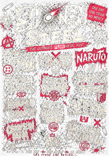 anime punk fest  - anime, manga, Dragon, bleach, Pirate, band, music - Standard T-Shirt