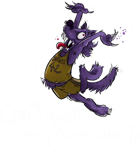 Can’t fight the Moonlight. - Halloween, Wolf, Werwolf, Monsta, Nedde, Mond, Mondlicht, Tanzen, Coyote Ugly, Teenwolf - Standard T-Shirt
