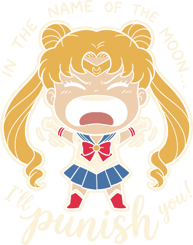 Crybaby Crusader: The Punishing Princess - Sailor Moon shirt, crying anime girl graphic, kawaii magical girl apparel, 90s retro anime streetwear, funny shoujo manga tee, Usagi Tsukino merch, pastel aesthetic clothing, chibi anime character, nostalgic pop culture shirt, funny quote graphic tee - Standard T-Shirt