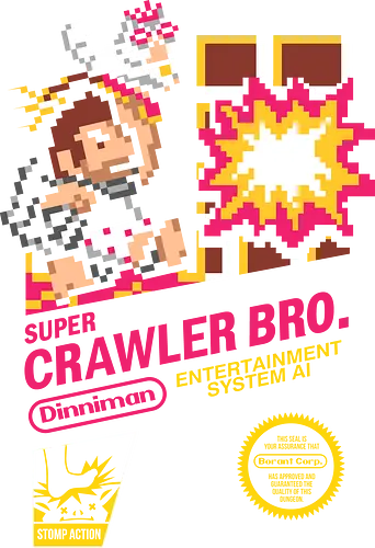 Super Crawler - dungeon, crawler, carl, donut, parody, design, demonigote, funny, book, retro, pixel - Standard T-Shirt