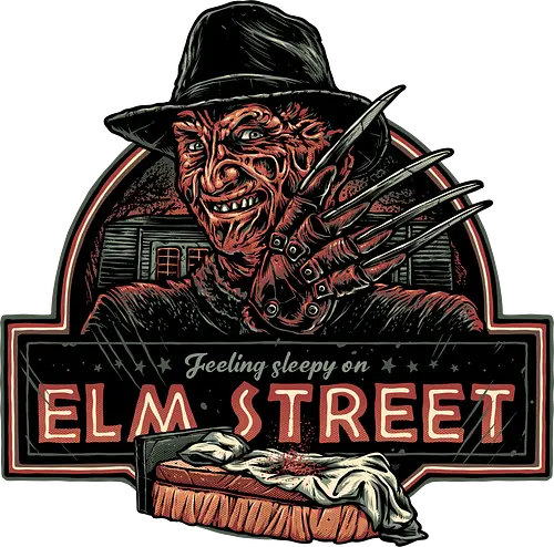 Sleepy on Elm Street - Horror, Halloween, movie, horror movie, villain, classic movie - Standard T-Shirt