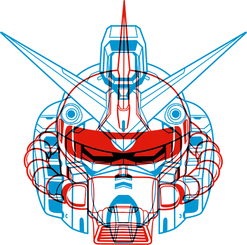 Mecha Anaglyph - Standard T-Shirt