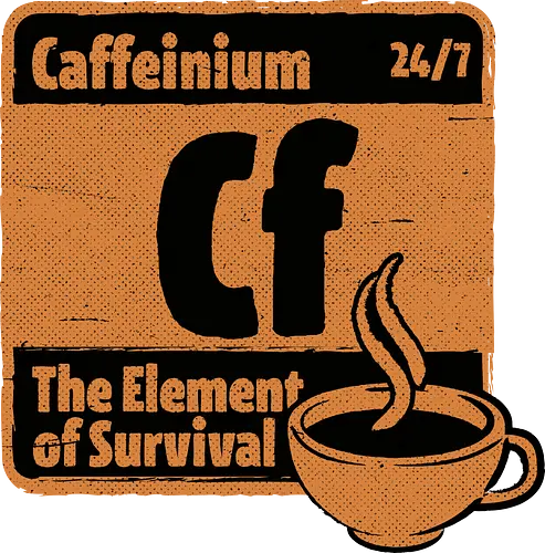 Element of Coffee - Science, Scientist, Sciencific, Science Art, Scientists, Science Humor, Chemistry, Chemistry Joke, Chemistry Humor, Biology, Coffee, Coffee Shop, Coffee Time, Coffee Cup, Coffee Addict, Science Joke, Funny Science, Retro Science, Sarcastic Science, Vintage Science, Funny Science Quote, Periodic Table, Periodic Table Joke, Periodic Table Parody, Stem, Humor, Joke, Fun, Funny, Sarcasm, Sarcastic, Irony, Ironic, Research, Physics - Standard T-Shirt