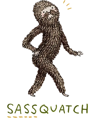Braunes Pelziges Wesen Freche Pose Haltung Rosige Wangen - braunes pelziges eitles Wesen, elegante selbstbewusste mythische Pose, rosige Wangen goldener Glanz, Wald Legende Wortspiel, kreative Haltung Humor Kunst, handgefertigte Wesen Illustration, strukturiertes braunes beiges Fell, lustige moosgrüne Typografie, Popkultur Humor Geschenk, mythisches Wesen Haltung Shirt, Stadtlegende süße Illustration, Folklore Wesen Humor Kunst, pelziger Charakter Laufsteg Pose, Wald Wesen Pop Humor, kreatives englisches Folklore Wortspiel - Standard T-Shirt