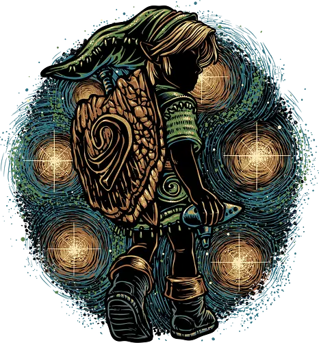 Melody of the Night Sky - legend, games, Japanese, adventure, Hero, gaming, gamer, videogames - Standard T-Shirt