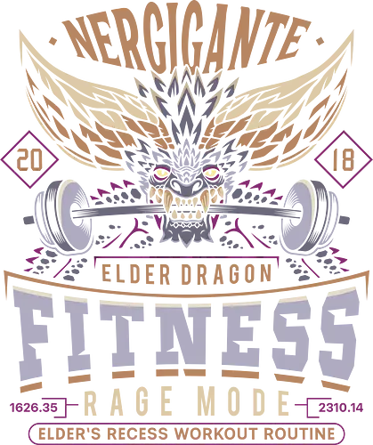 Nergigante Fitness - hunting, monster hunter world, nergigante, gamer, gaming, video games, iceborne, palico, wyvern, monster hunter rise, monster hunter wilds, furious rajang, pukei pukei, wilds ascendance - Standard T-Shirt