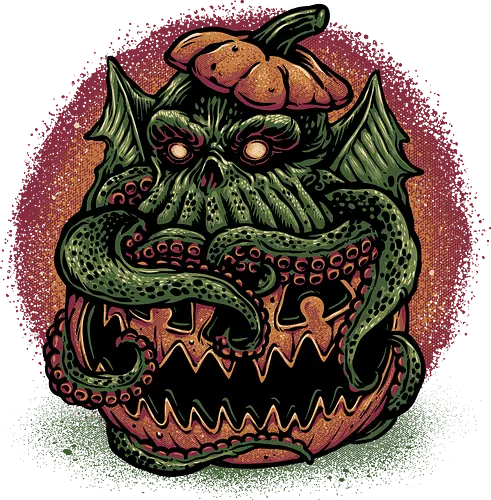 Tentacle or Treat - Horror, Halloween, Novel, book, creature, fictional, fiction, character, cosmic - Standard T-Shirt