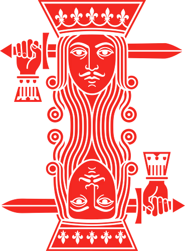 The Suicide King: King of Hearts - king of hearts shirt, suicide king graphic tee, playing card apparel, minimalist card design, poker player streetwear, casino aesthetic clothing, red vector graphic shirt, classic card game merch, magic trick fashion, modern pop art tee - Standard T-Shirt