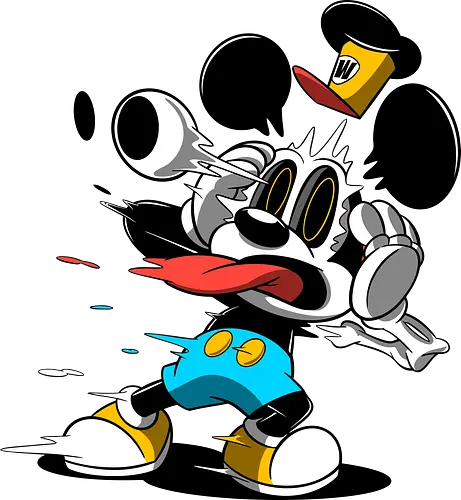 Freaky Klassische Maus Horror - Explodierende Dunkle Underground Cartoon Kunst - explodierendes Cartoon Skelett, klassische Maus Horror, explodierender Cartoon Freaky, schwarz weiß Maus Skelett, Auge springt Schädel Cartoon, fliegende Ohren Cartoon Horror, rote Zunge dunkler Cartoon, schmelzende Maus Kunst, klassischer Cartoon Horror Geek Druck, schwarz weiß bunt dunkler Cartoon, horror, freaky, skeleton, creepypasta, Halloween, Zombie explodierende Maus, alternative dunkle Cartoon Kunst, Underground Cartoon Maus, urbaner Geek Horror Druck, Pop Art Horror Maus - Standard T-Shirt