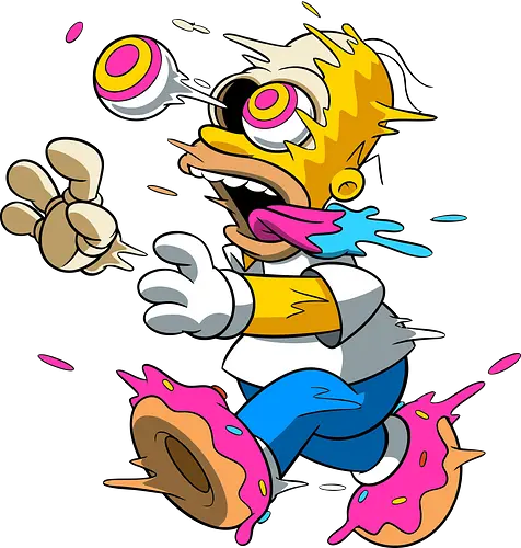Papá Amarillo Freaky Donut Horror - Arte Cartoon Underground Springfield - Neon blaue Zunge Cartoon, alternative Donut Horror Kunst, dunkler Donut Springfield Cartoon, Geek Horror Donut Druck, Pop Art Donut Horror, gelber Vater Horror Donut, Cartoon Freaky Donuts, schmelzendes gelbes Skelett, rosa hypnotisches Auge Cartoon, Homer Simpson horror, Homer donut freaky, The Simpsons Treehouse of Horror, Homer zumbi skeleton, Donut Füße schmelzend, Underground Cartoon Horror Kunst, Neon Donut Cartoon Horror, gelber Vater Zombie, gelber Vater Horror Charakter, Skelett Donut Cartoon - Standard T-Shirt
