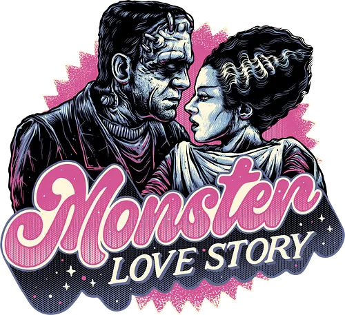 Monster Love Story - Horror, horror movies, classic horror, love, monsters, creature, Halloween - Standard T-Shirt