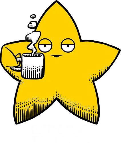 Rising star - Rising star, Coffee, Star - Standard T-Shirt