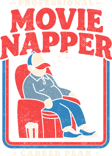Professional Movie Napper - movie lover, cinema, couch potato, film, funny, funny quote, funnytee, hollywood, movie fan, nap lover, napping, popcorn, sarcasm, sleep, tired - Standard T-Shirt