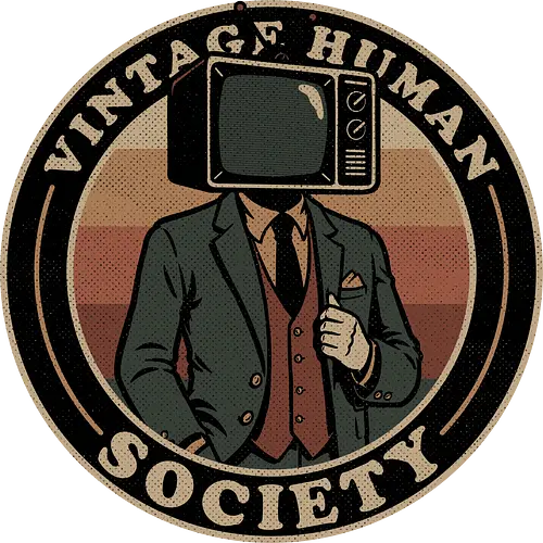 Vintage Human Society - Tv, Television, 80s, 1980s, 80's, 90s, 90's, 1900s, Crt Tv, Suit, Fun, Funny, Retro Vintage, Retro, Vintage, Retro Publicity, Retro Advertising, Retro Comic Art, Retro Style, Retro Futurism, Vintage Illustration, Vintage Design, Human Behavior, Group, Squad, Team, Crew, Society, Ironic, Sarcasm, Sarcastic, Irony, Crt - Standard T-Shirt
