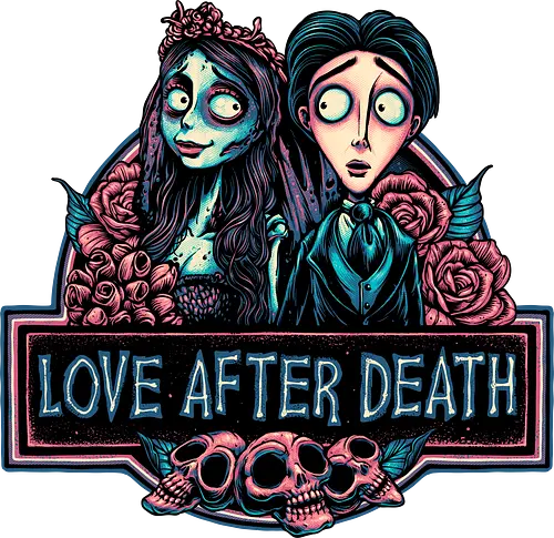 Love after Death - Love, Horror, Halloween, Lovers, death, animation, family, fantasy, movie - Standard T-Shirt