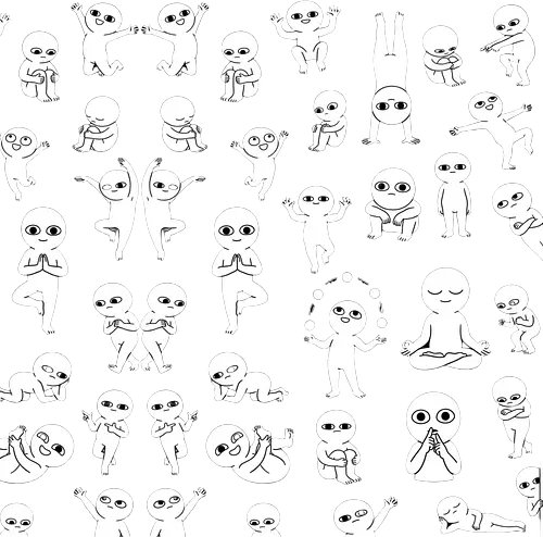 Übermäßiges Grübeln in Stereo - Minimalistische Kunst, Schwarz-Weiß-Muster, Adult-Swim-Ästhetik, witzige Strichzeichnung, Kunst zum Thema psychische Gesundheit, Stimmungsschwankungen, süßes Cartoon-Muster, Humor mit Wiedererkennungswert, einfache Figuren-Skizze, Gedanken um 3 Uhr morgens, ästhetisches Muster, monochromer Rapport, existenzieller Humor, Geschenk für Grübler - Standard T-Shirt