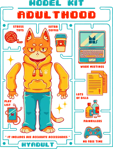 MODEL KIT: ADULTHOOD - model kit, millennials, retro, vintage, gamer, adulthood - Standard T-Shirt