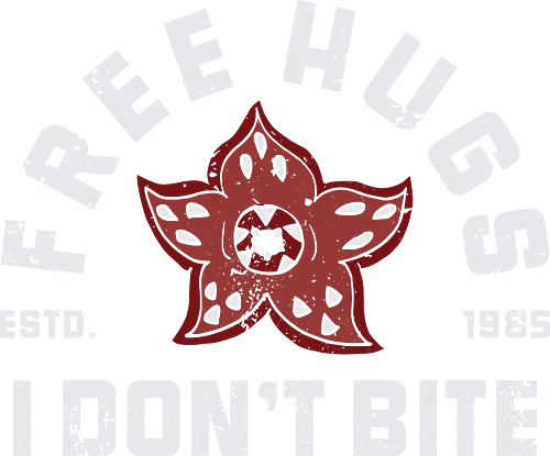 I Don't Bite - free hugs, funny, Strange, tv series, demogorgon, 80s, 90s, TV - Standard T-Shirt