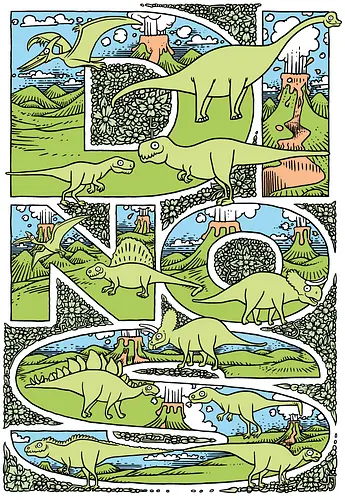 Dinos - Dinos, Dinosaurs - Standard T-Shirt