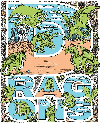 Dragon vibes - Dragons, Fantasy - Standard T-Shirt