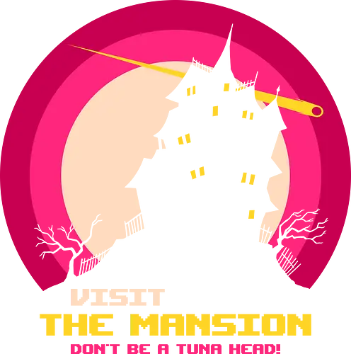 Visit The Mansion - mansion, nerd, nostalgia, old school, retro computer, spooky, video game, vintage computer, retro gaming, 8 bit, 80s, gamer, geek, halloween, haunted - Standard T-Shirt