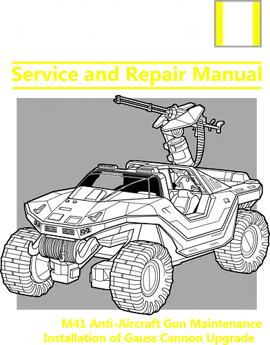 Futuristisches Militärfahrzeug - Technisches Handbuch - futuristisches Fahrzeug, Militärfahrzeug, Sci-Fi Kunst, Gaming Kunst, Geek Kunst, technisches Handbuch, Warthog M12, Halo Warthog, Halo game, Halo art, Halo fan art, Warthog vehicle, military vehicle art, sci fi vehicle, sci fi gaming, gamer art, geek art, retro gaming, videogame art, military manual, repair manual art, technical drawing, futuristic vehicle, Gauss Cannon, M41 gun, sci fi military, Reparaturhandbuch, Militär Design, Sci-Fi Gaming, Retro Gaming, Zukunftsmaschine, Raumfahrzeug, Gamer Design, Ingenieurkunst, Industrie Design - Standard T-Shirt