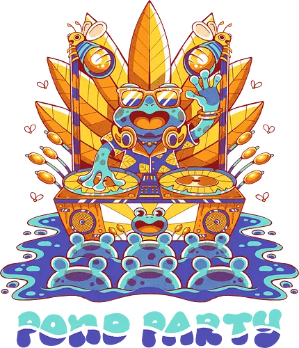 POND PARTY (variant 2) - Standard T-Shirt