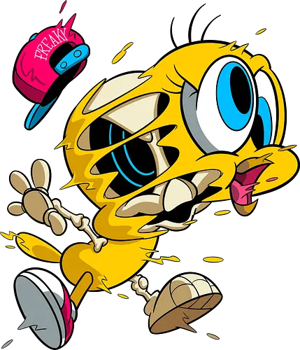 Freaky Streetwear Gelber Kanarienvogel - Underground Horror Cartoon - freaky Vogel Kunst, Gangster Cartoon Horror, urbane Neon Pop Art, Skelett Kanarienvogel Streetwear, gelber Kanarienvogel Horror, Cartoon Streetwear Freaky, freaky Mütze Cartoon, gelbes Kanarienvogel Skelett, Tweety Bird freaky, Looney Tunes streetwear, cartoon underground, Warner Bros horror, Tweety Bird gangster, hip hop cartoon, Looney Tunes horror, Tweety Bird skeleton, cartoon horror art, Tweety Bird streetwear, Looney Tunes fan art, Underground Cartoon Kunst, Hip Hop Cartoon Horror, Geek Streetwear Druck, Zombie Kanarienvogel Mütze, alternative urbane Kunst, Neon Cartoon Horror, lebhafter Horror Druck - Standard T-Shirt