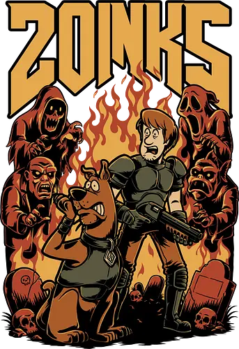 Cartoon FPS Horror Game - Cartoon, 80s Cartoons, 80s, 1980s, 80's, Retro Cartoon, Retro Vintage, Retro, Vintage, Fps Gaming, First-person Shooter, First Person Shooter, Horror, Game, Video Game, Games, Video Games, Awesome, Poster, Cool, Mashup, Nostalgia, Nostalgic, Animation, Animated, Animated Series, Tv Show, Paranormal, Investigate, Investigation, Mystery, Mysterious, Halloween, Spooky Season, Spooky, Creepy, Scary, Graveyard, Monsters, Monster, Fire, Ghosts, Ghost - Standard T-Shirt