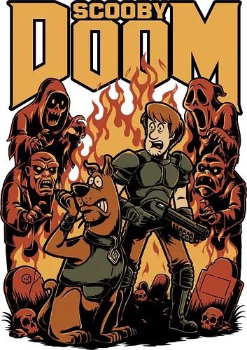 Classic Cartoon FPS Horror Game - Cartoon, First-person Shooter, Ghosts, Ghost, 80s Cartoons, 80s, 1980s, 80's, Retro Cartoon, Retro Vintage, Retro, Vintage, Fps Gaming, First Person Shooter, Horror, Game, Video Game, Games, Video Games, Awesome, Poster, Cool, Mashup, Nostalgia, Nostalgic, Animation, Animated, Animated Series, Tv Show, Paranormal, Investigate, Investigation, Mystery, Mysterious, Halloween, Spooky Season, Spooky, Creepy, Scary, Graveyard, Monsters, Monster, Fire - Standard T-Shirt