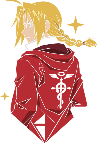 Fullmetal Resolve: The Flamel Cloak - Alchemist, Edward Elric merch, FMAB graphic tee, Flamel symbol apparel, minimalist anime streetwear, shonen manga clothing, red coat alchemist design, aesthetic otaku fashion, alchemy graphic tee, classic anime merch - Standard T-Shirt