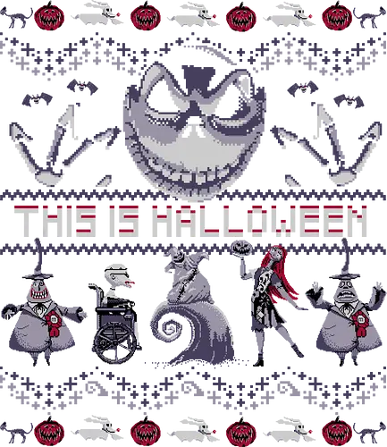 This is Halloween - halloween jack skelington, jack, sally, swirls, swirl, burton, halloween, nightmare, christmas, horror, genre, classic, vintage - Standard T-Shirt