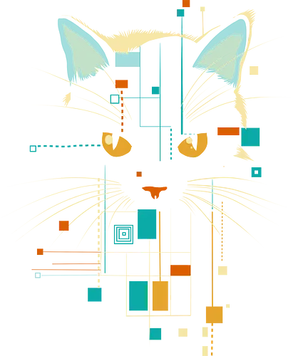 Cat of tomorrow - cat, scifi, graphic, cat lovers, animal - Standard T-Shirt
