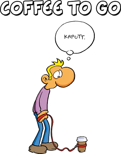 Ruthe - Coffee To Go - Ruthe, Ralph Ruthe, comic, coffee, to go, kaffee, Coffee TOGO