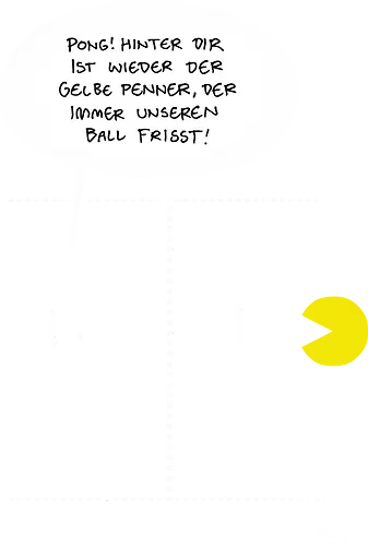 Ruthe - Pong - Ruthe, Ralph Ruthe, comic, Pong, mashup, Retrogaming