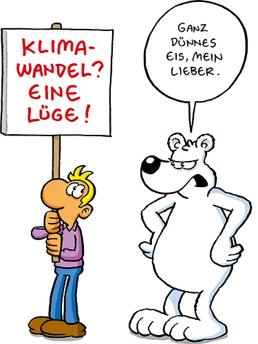 RUTHE - GANZ DÜNConsole EIS - Ruthe, Ralph Ruthe, comic, Klimawandel, eisbär, lüge