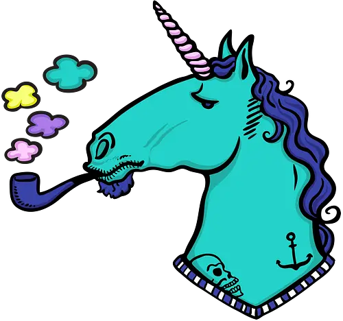 Hipster Einhorn - einhorn, unicorn, hipster