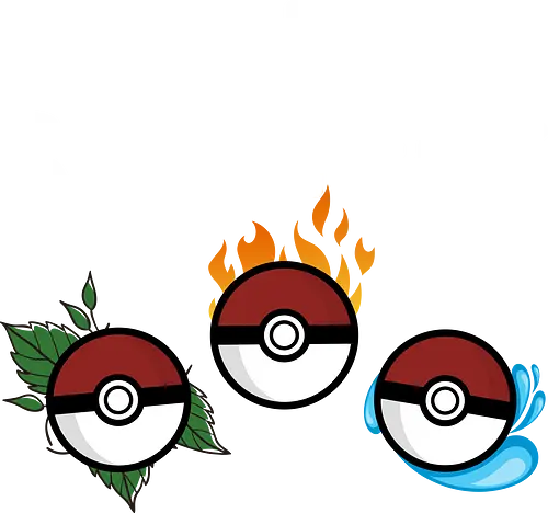 The Starters - go, anime, manga, gaming, pocket, monster, retro, classic, rot, blau, gelb, i choose you