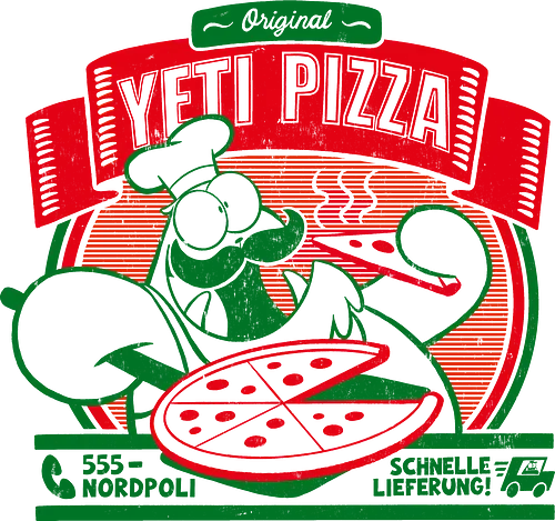 YETI PIZZA - Joscha Sauer, yeti, pizza, comic, Nicht Lustig, Nichtlustig, Joscha