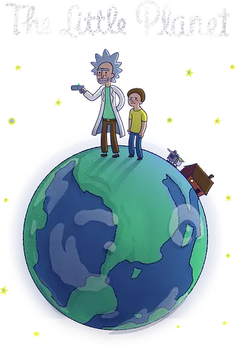 The Little Planet - rick & morty, der kleine prinz, rick, morty