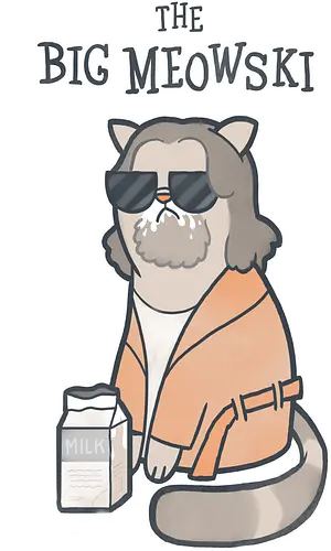 The Big Meowski - the big lebowski, cat, katze, meow, miau, movie, film, classic, mashup