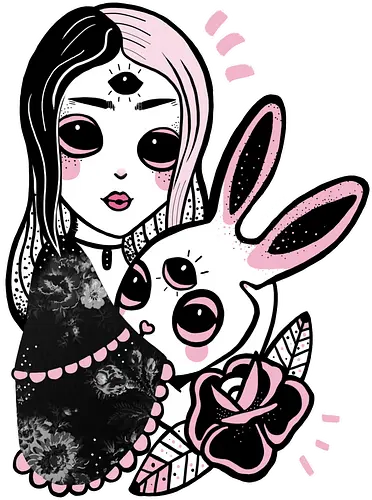 Dark Alice - alice, dark, goth, bunny