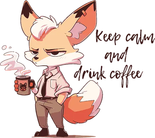 Coffee Fox - coffee, kaffee, fuchs, mornings