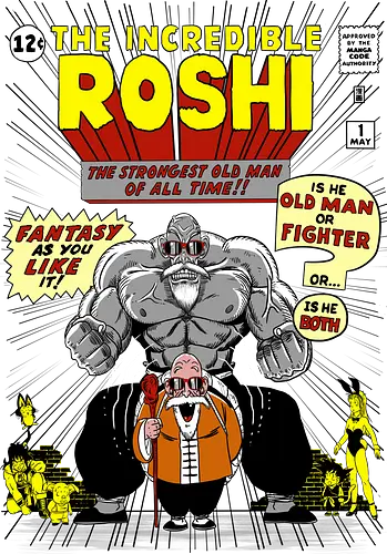 The Incredible Roshi - dbz, dragon, ball, roshi, muten, schildkröte, strong, stark, anime, manga