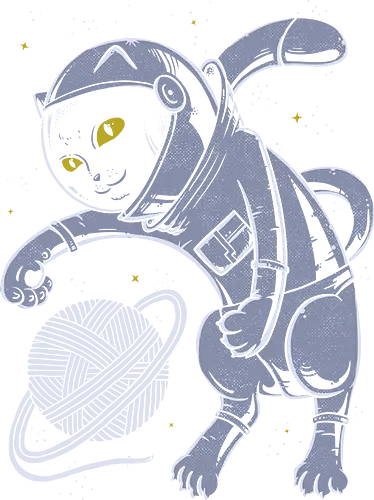 Catstronaut - cat, katze, astronaut, space, all, weltraum