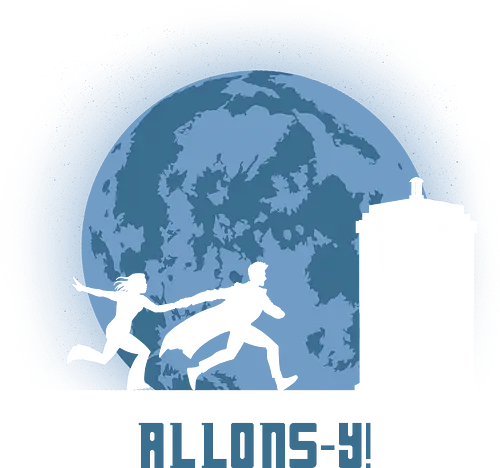 Allons - doctor, who, david tennant, allons-y, tardis, scifi, moon, mond